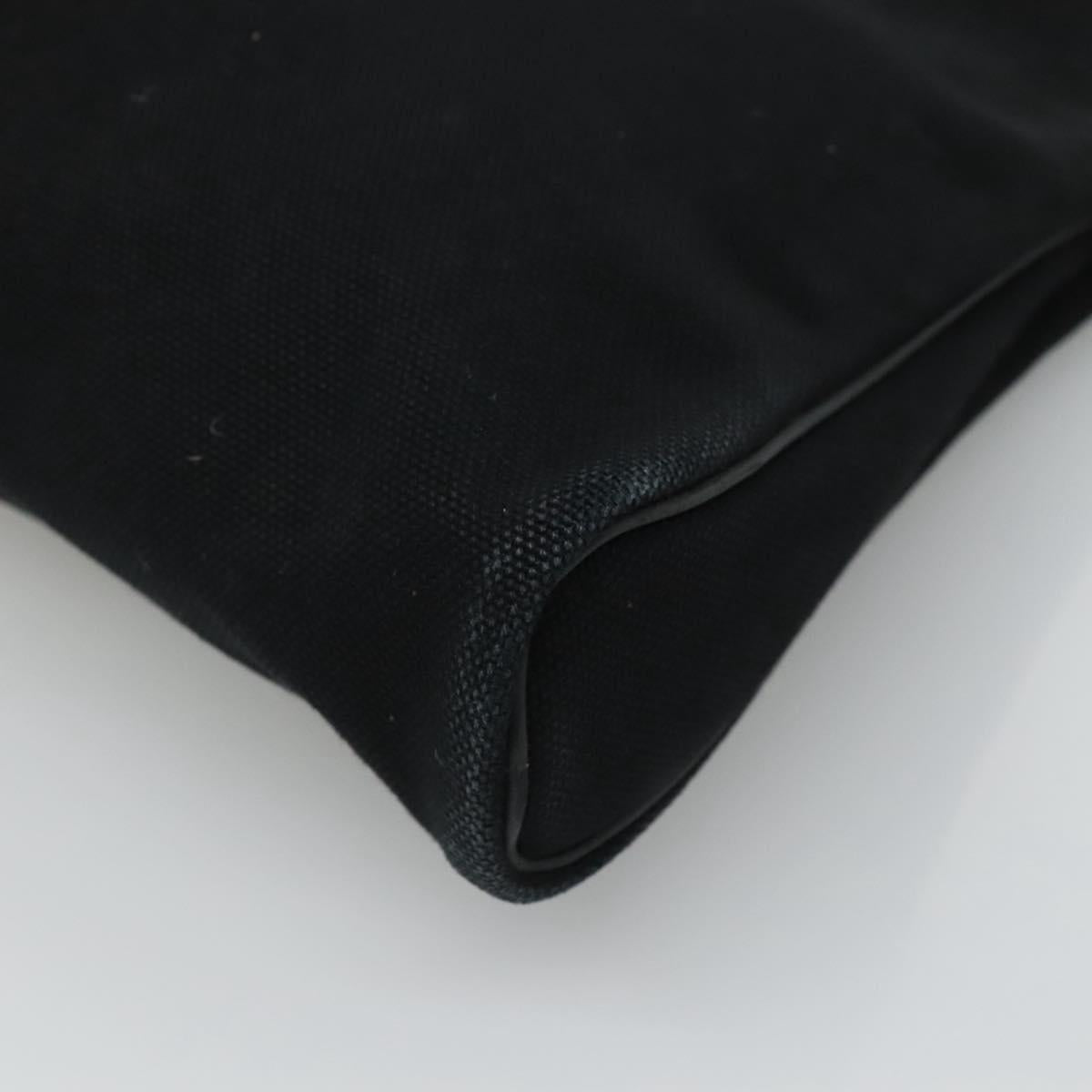 Hermès Heeboo Black Canvas Handbag (Pre-Owned)