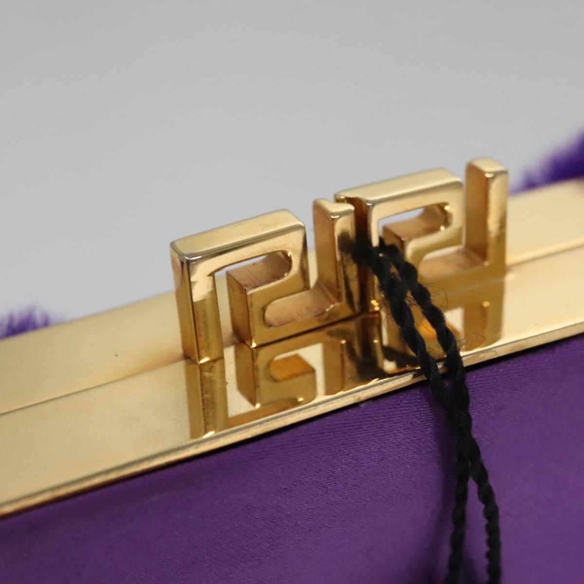 Versace Purple Silk Shoulder Bag (Pre-Owned)