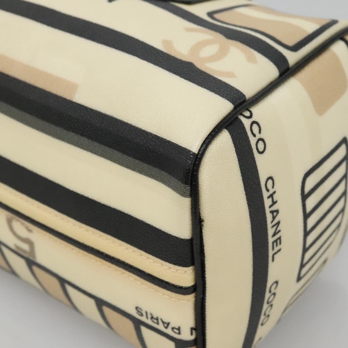 Chanel Central Station Beige Canvas Travel Bag (Pre-Owned)