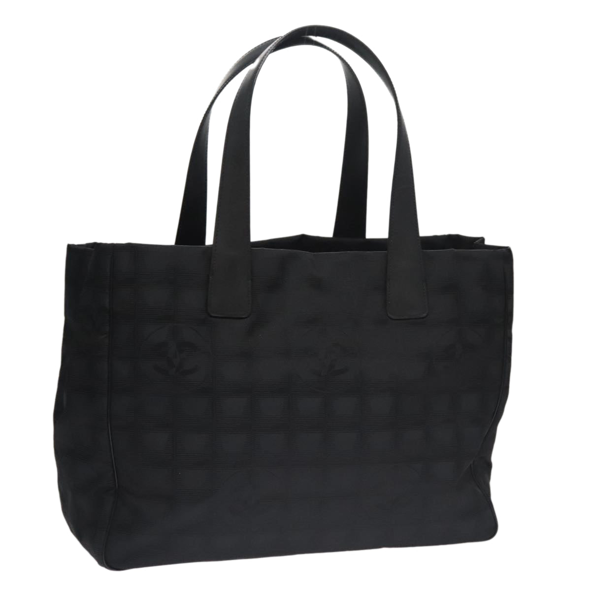 Chanel Travel Line Black Synthetic Tote Bag (Pre-Owned)