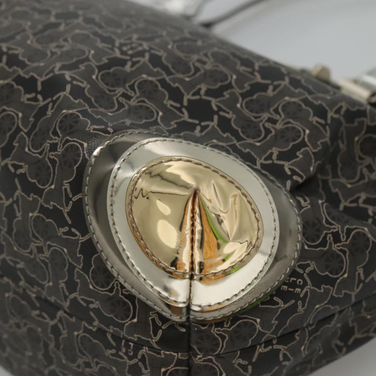 Céline Horse Carriage Black Canvas Tote Bag (Pre-Owned)