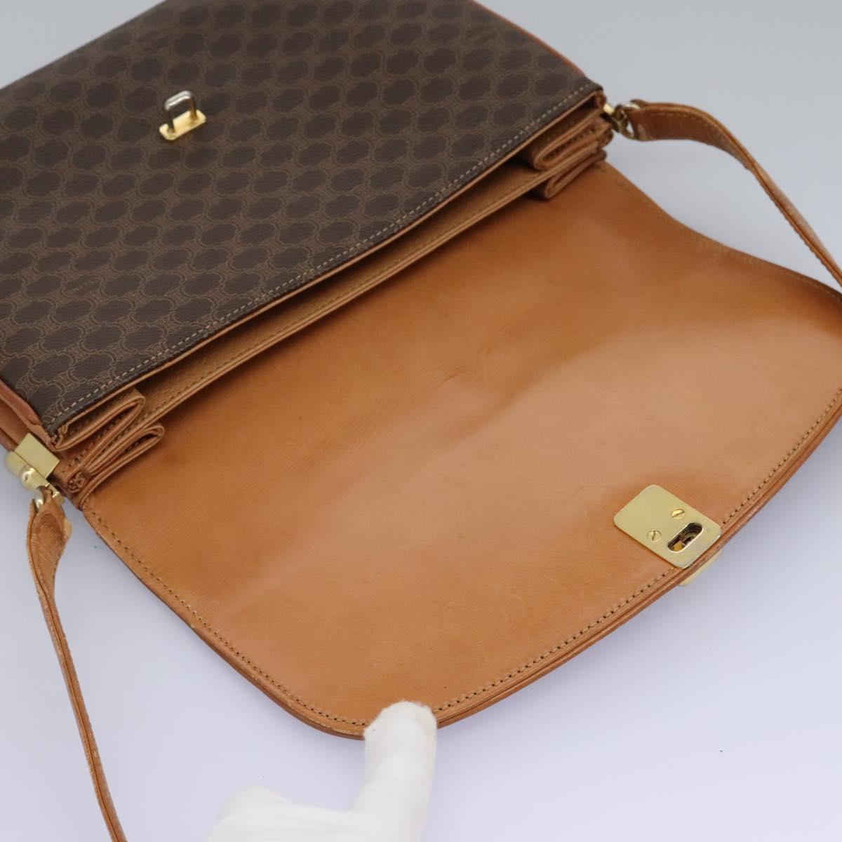 Céline Macadam Brown Canvas Shoulder Bag (Pre-Owned)