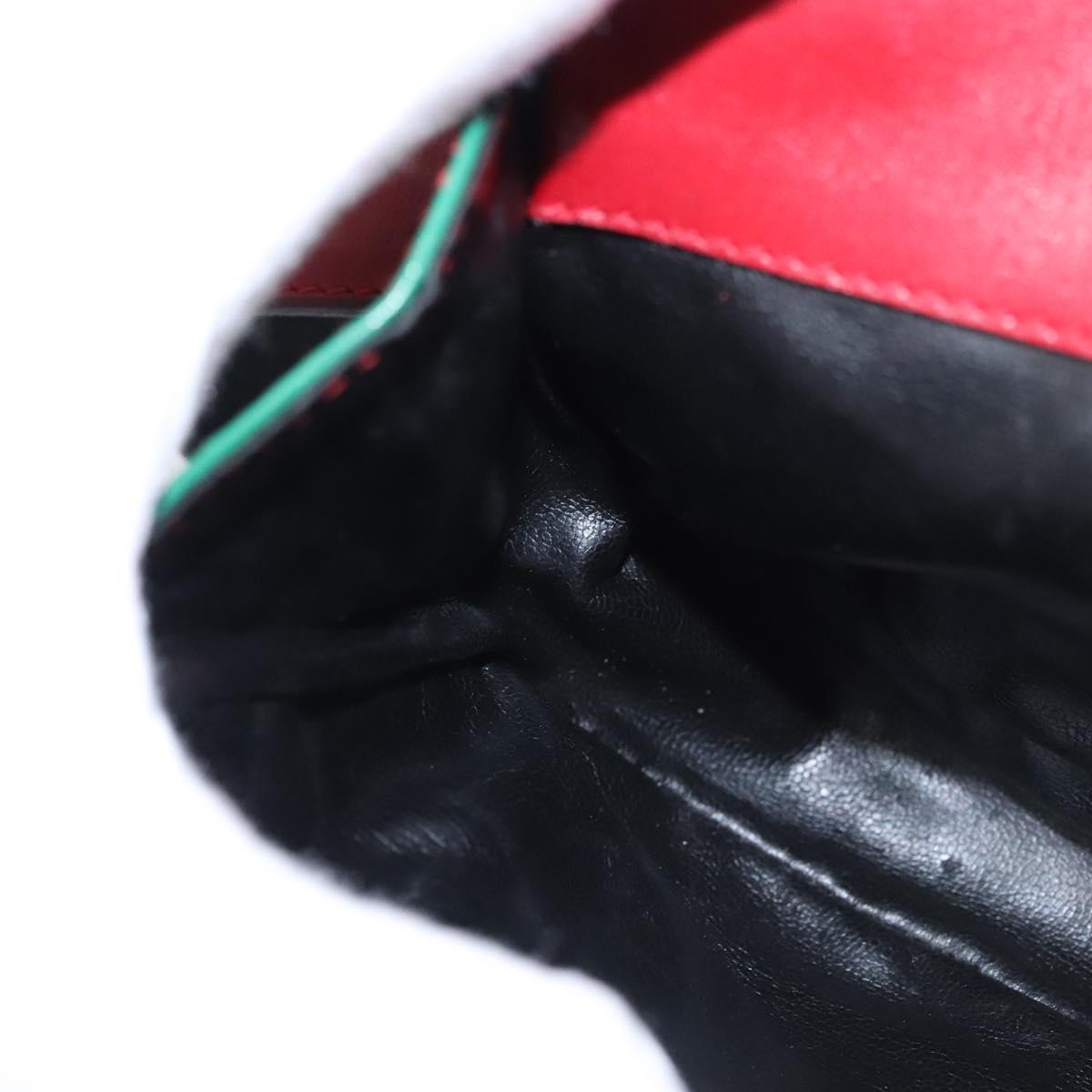Salvatore Ferragamo Gancini Red Leather Shoulder Bag (Pre-Owned)