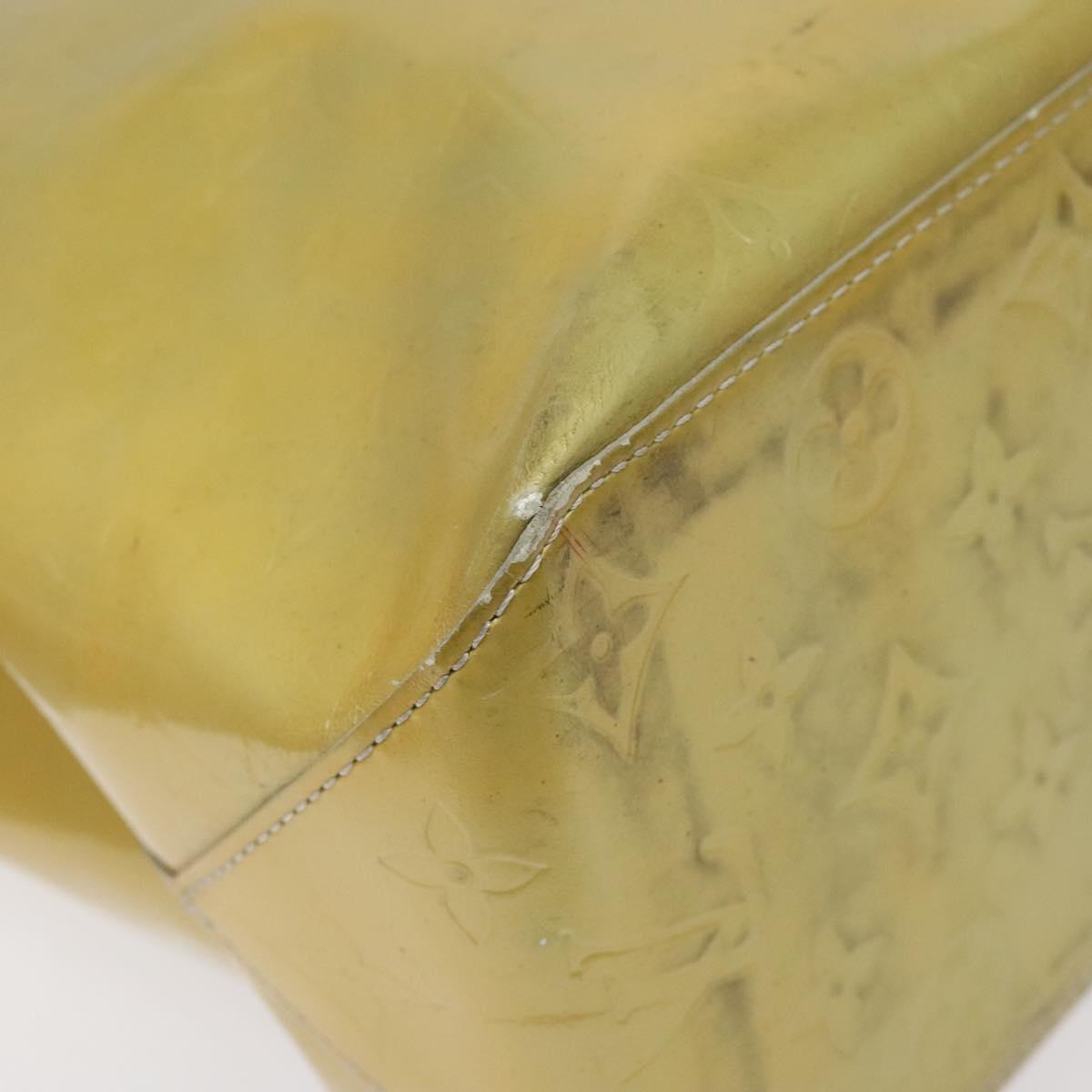 Louis Vuitton Reade Yellow Patent Leather Handbag (Pre-Owned)