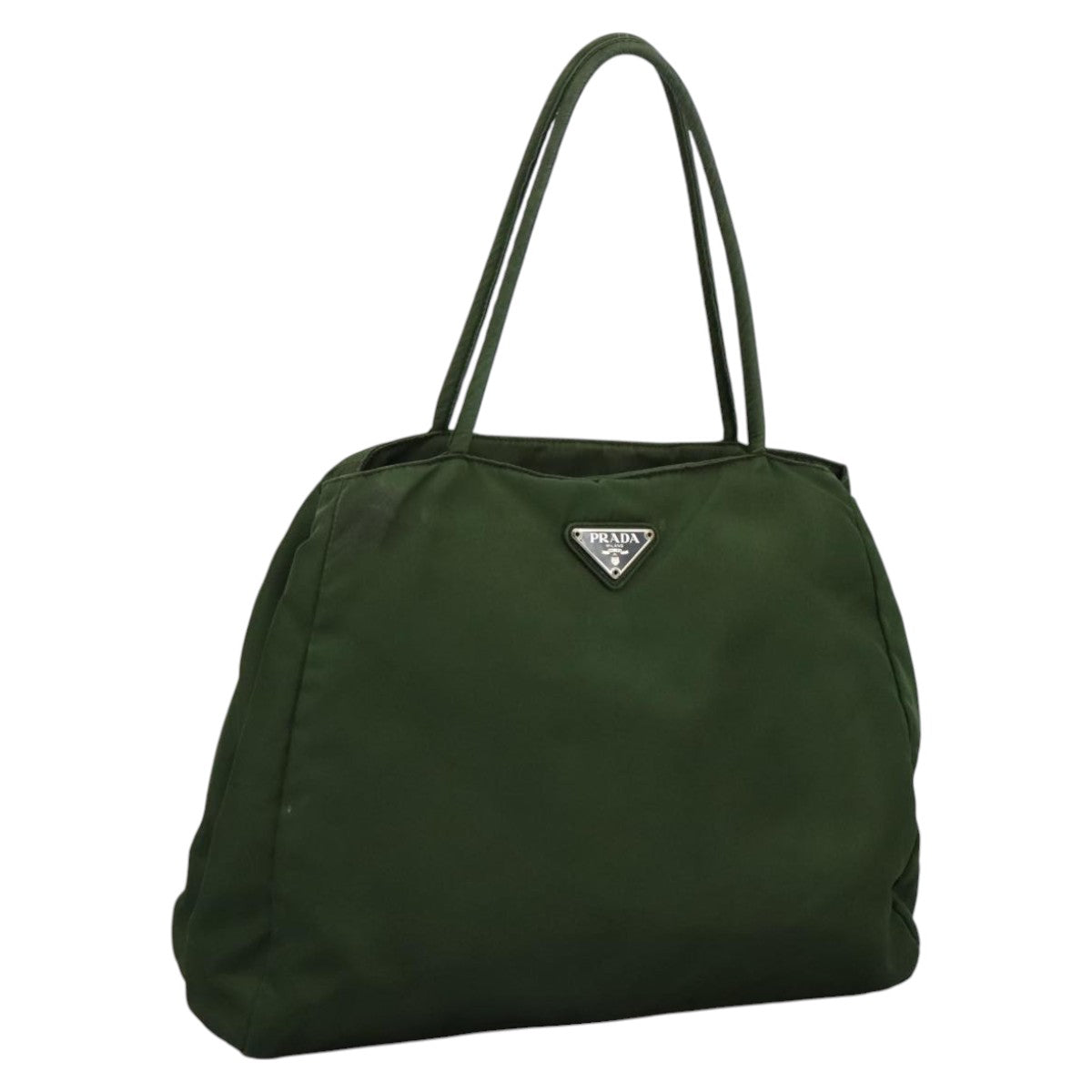 Prada Tessuto Khaki Synthetic Handbag (Pre-Owned)