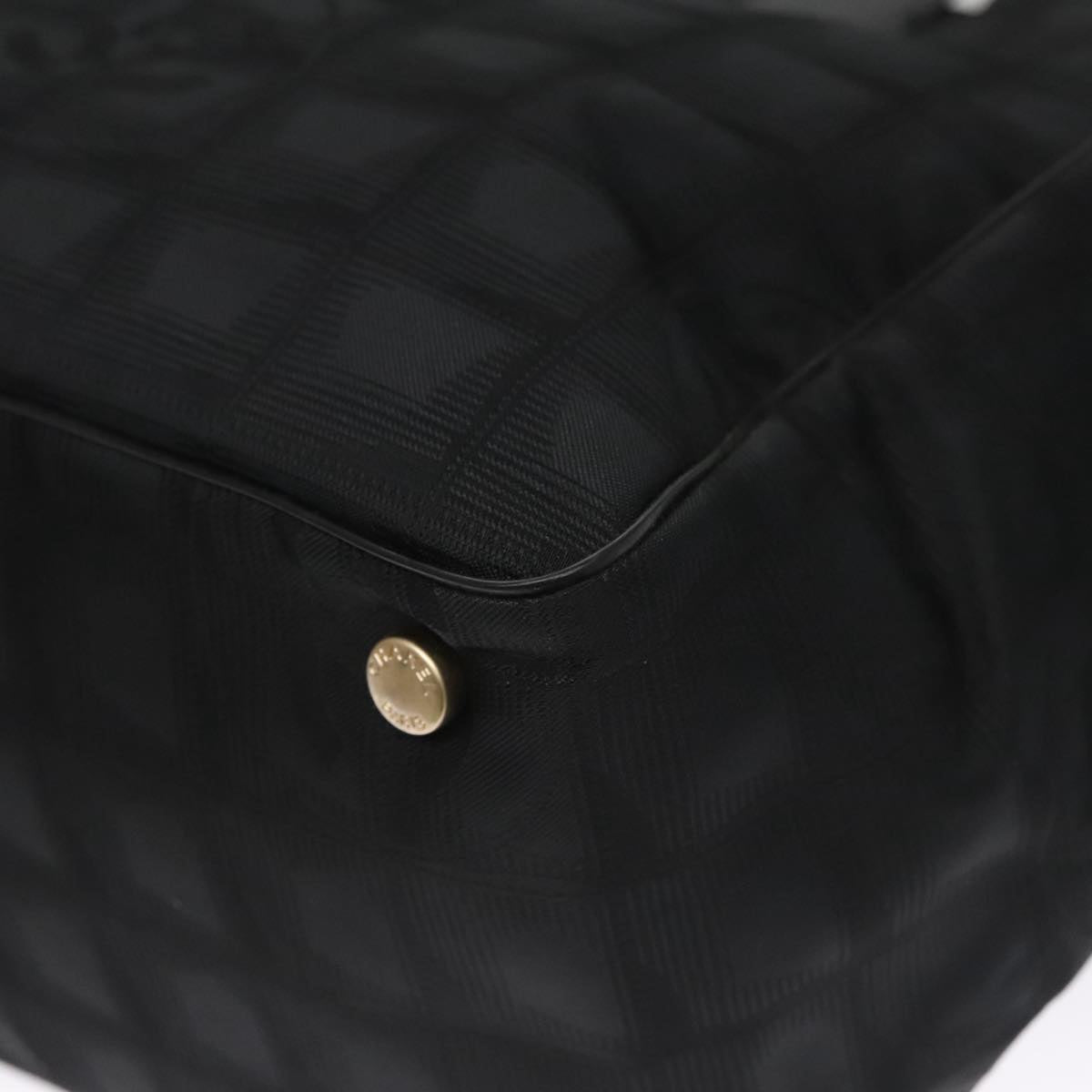 Chanel Travel Line Black Synthetic Tote Bag (Pre-Owned)