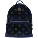 MCM Blue Synthetic Backpack Bag (Pre-Owned)