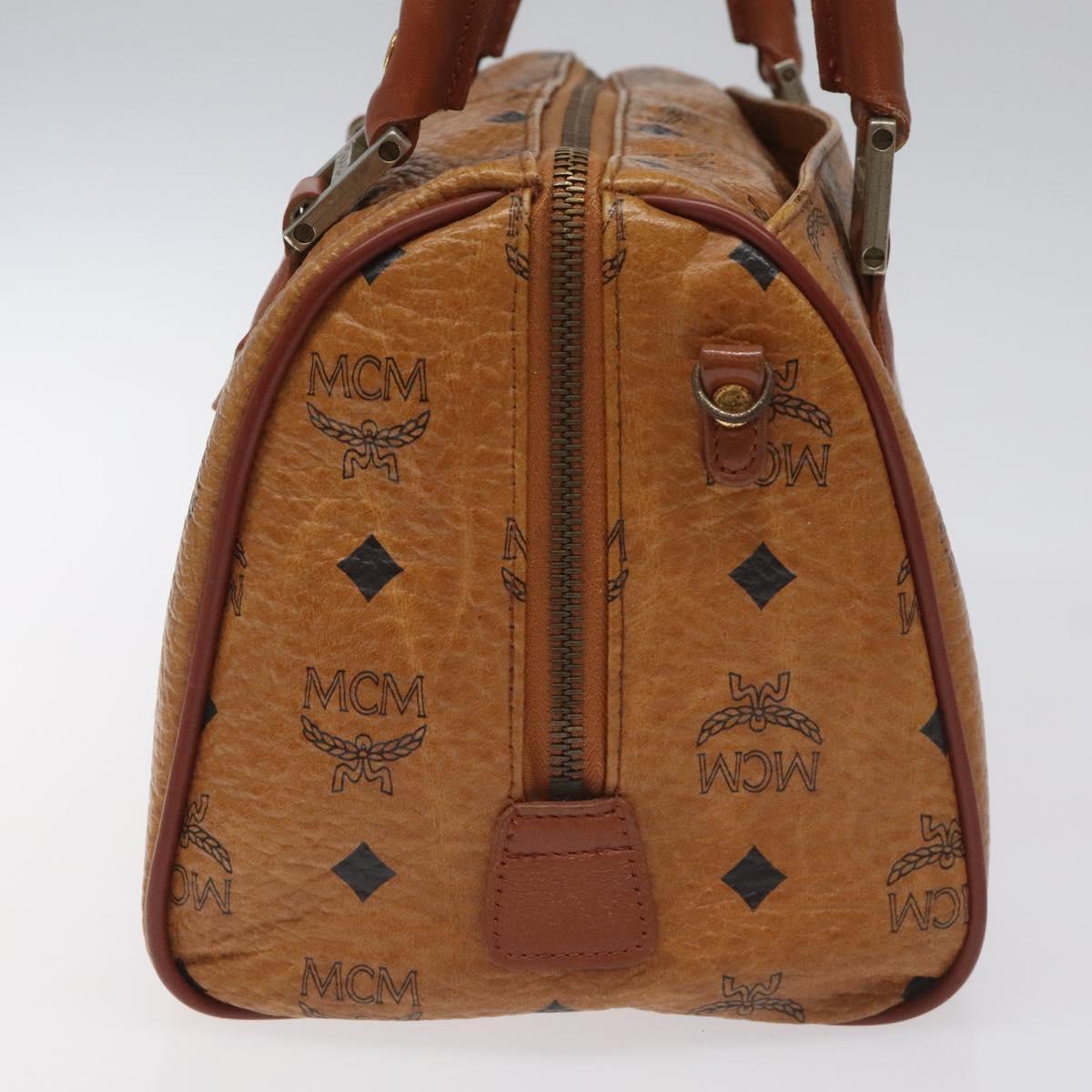 MCM Visetos Brown Canvas Handbag (Pre-Owned)
