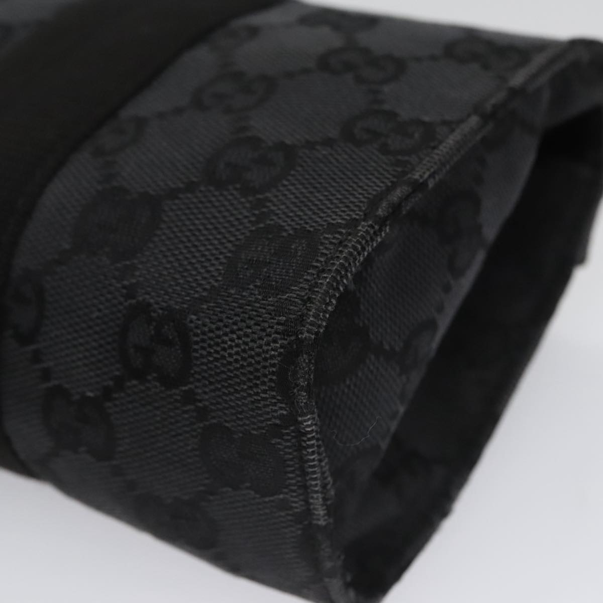 Gucci Gg Canvas Black Canvas Clutch Bag (Pre-Owned)