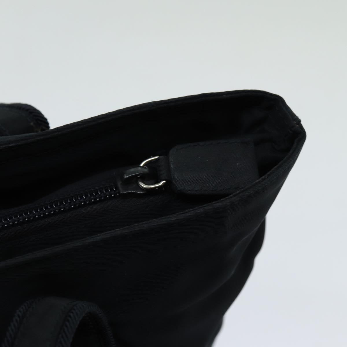 Prada Tessuto Black Synthetic Shoulder Bag (Pre-Owned)