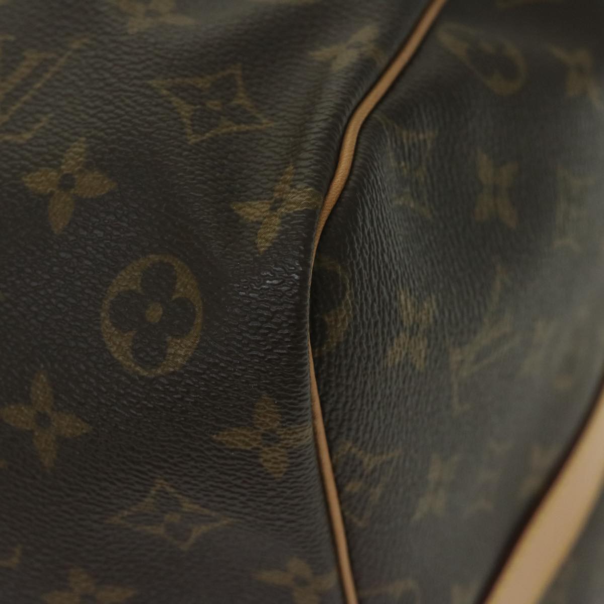 Louis Vuitton Keepall Bandoulière 60 Brown Canvas Shoulder Bag (Pre-Owned)