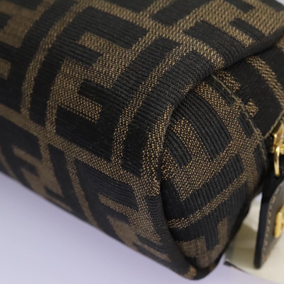 Fendi Zucca Brown Canvas Clutch Bag (Pre-Owned)