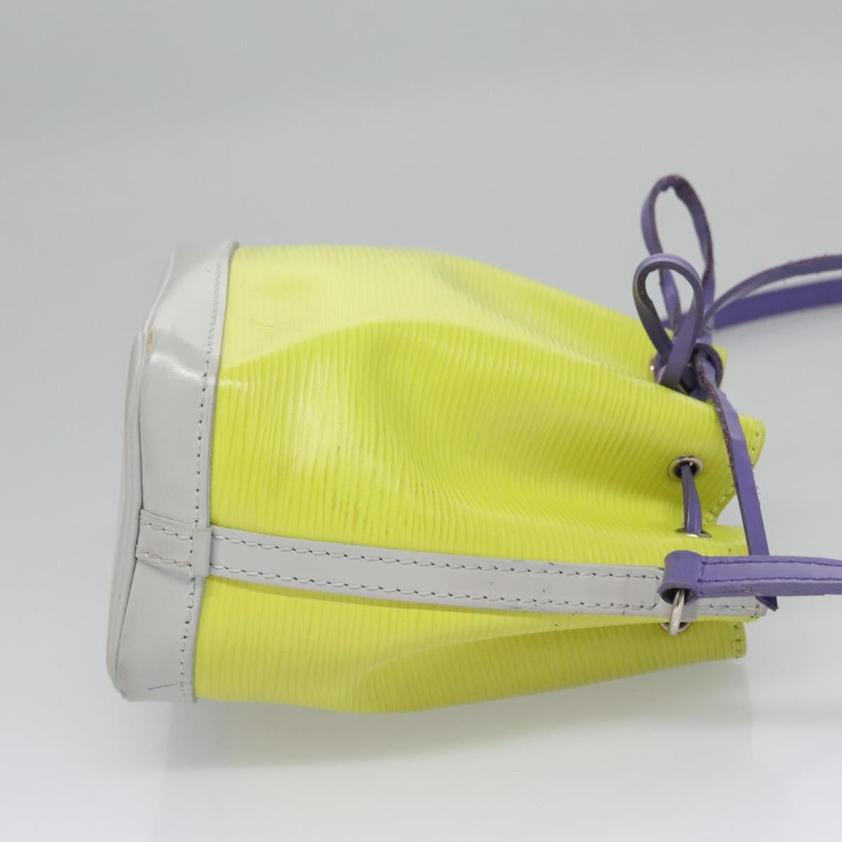 Louis Vuitton Nano Noé Yellow Leather Shoulder Bag (Pre-Owned)