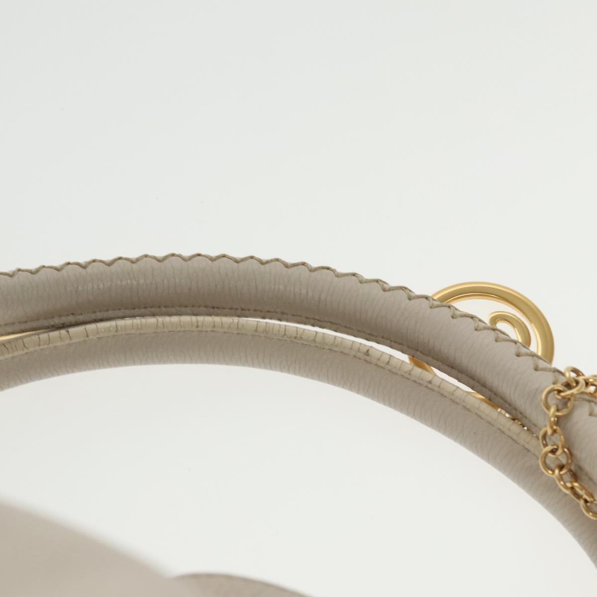Bally White Leather Handbag (Pre-Owned)
