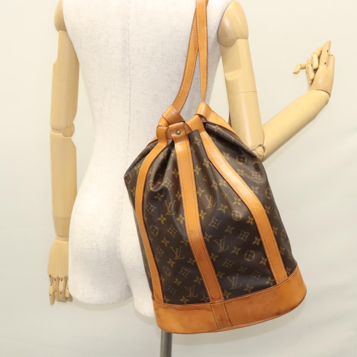 Louis Vuitton Randonnée Brown Canvas Shoulder Bag (Pre-Owned)