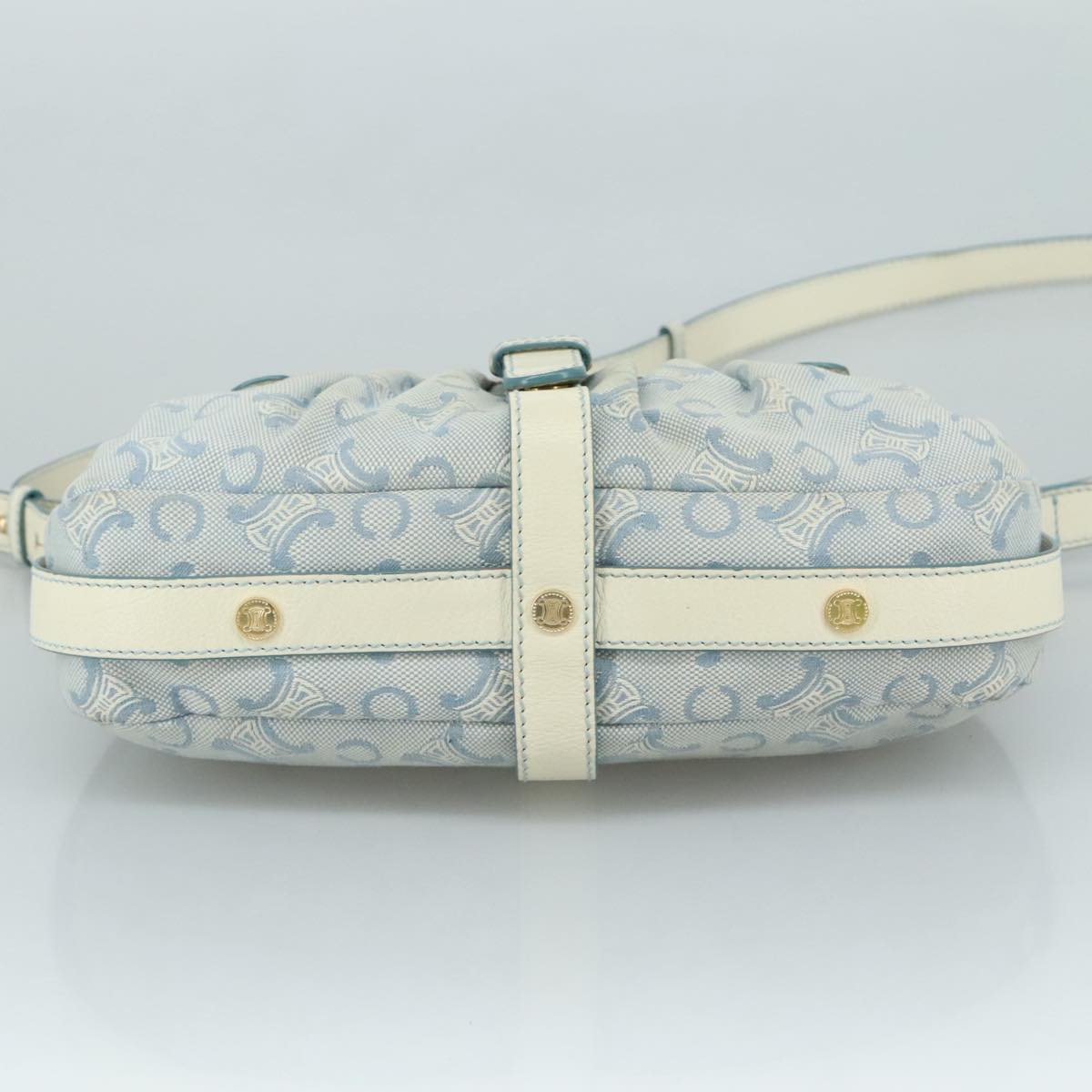 Céline Macadam Blue Canvas Shoulder Bag (Pre-Owned)