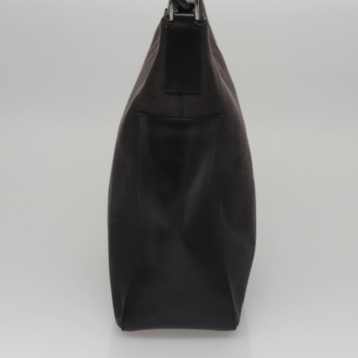 Gucci Hobo Black Canvas Shoulder Bag (Pre-Owned)