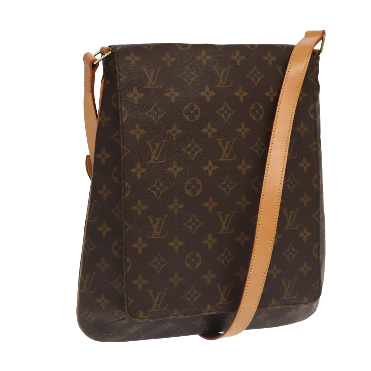 Louis Vuitton Musette Brown Canvas Shoulder Bag (Pre-Owned)