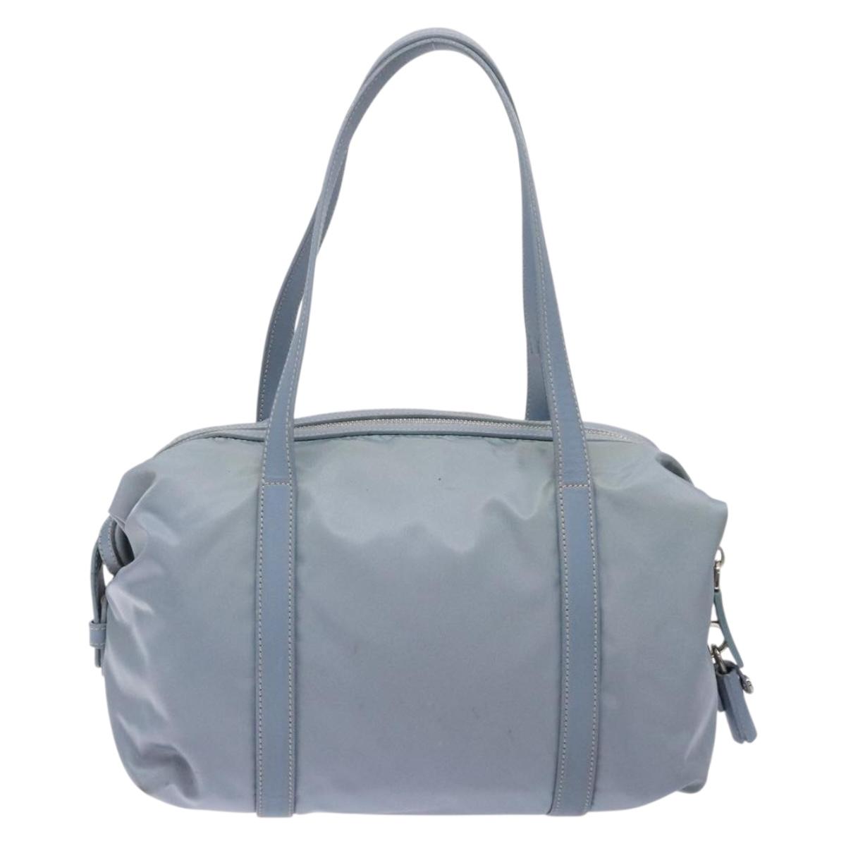 Prada Tessuto Blue Nylon Tote Bag (Pre-Owned)
