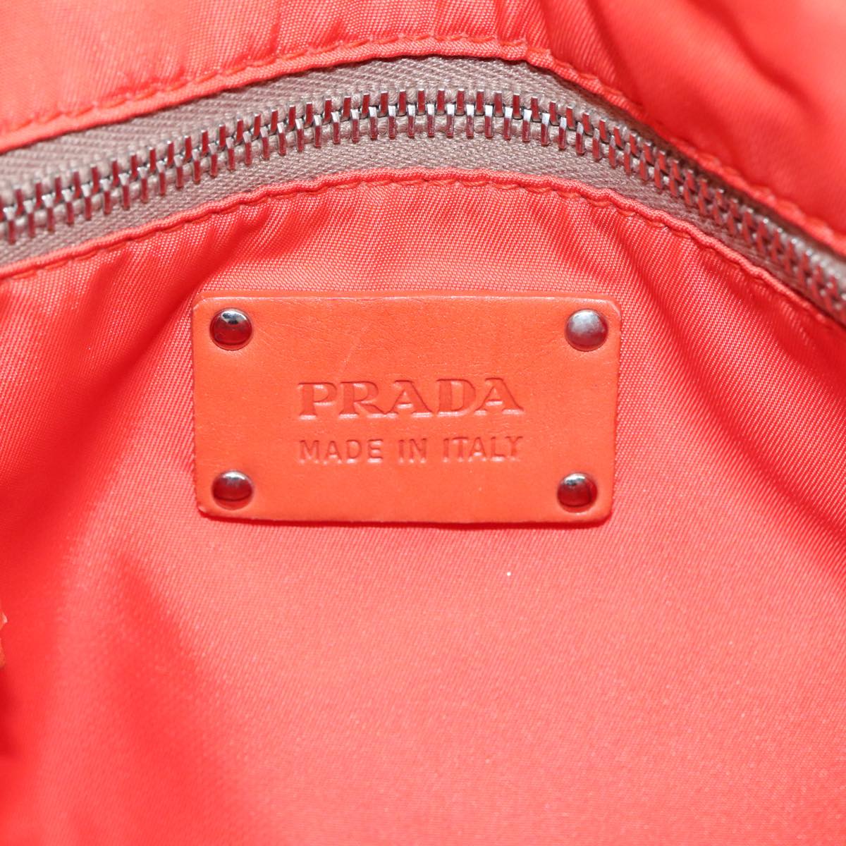 Prada Tessuto Yellow Canvas Handbag (Pre-Owned)