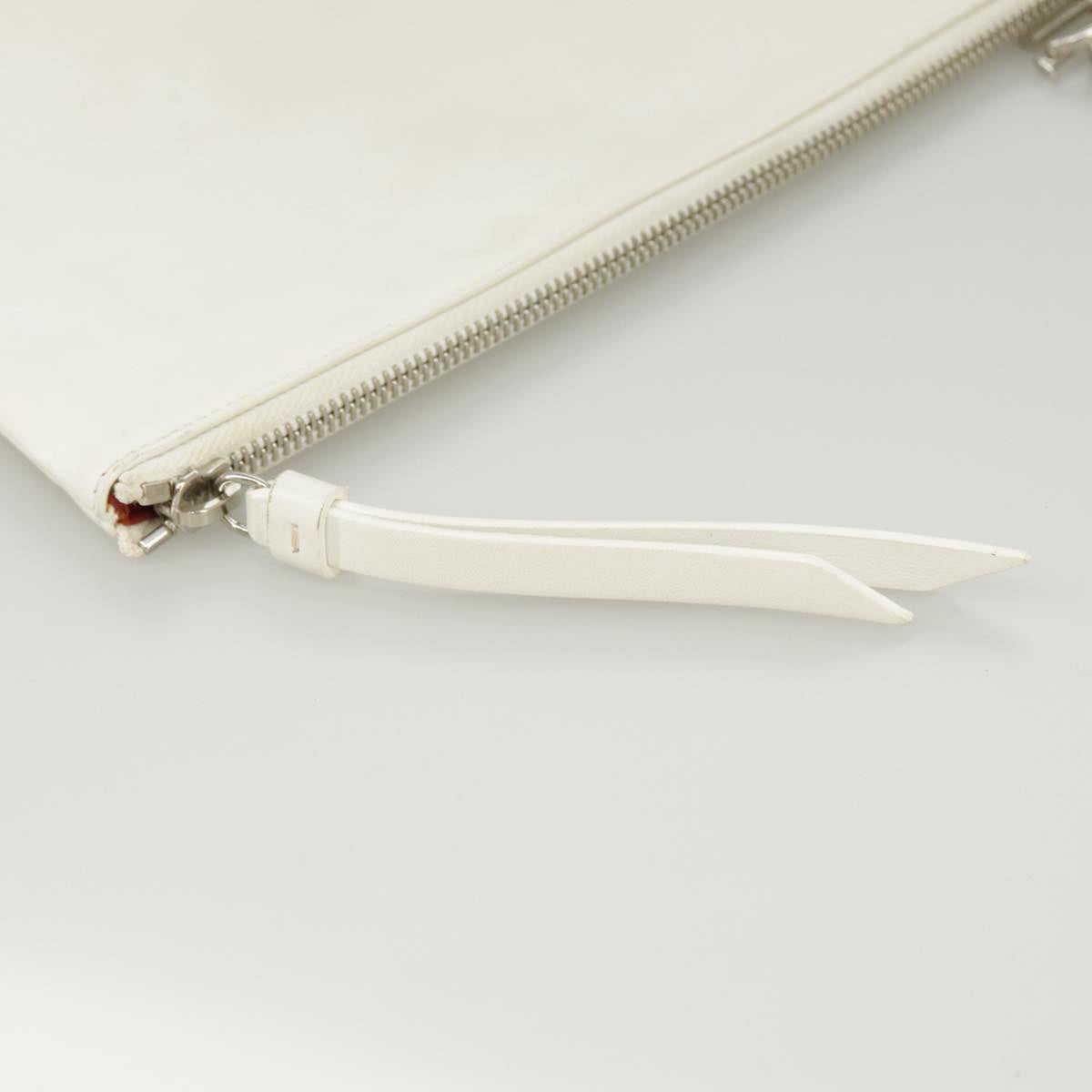 Dior Paradise White Leather Clutch Bag (Pre-Owned)