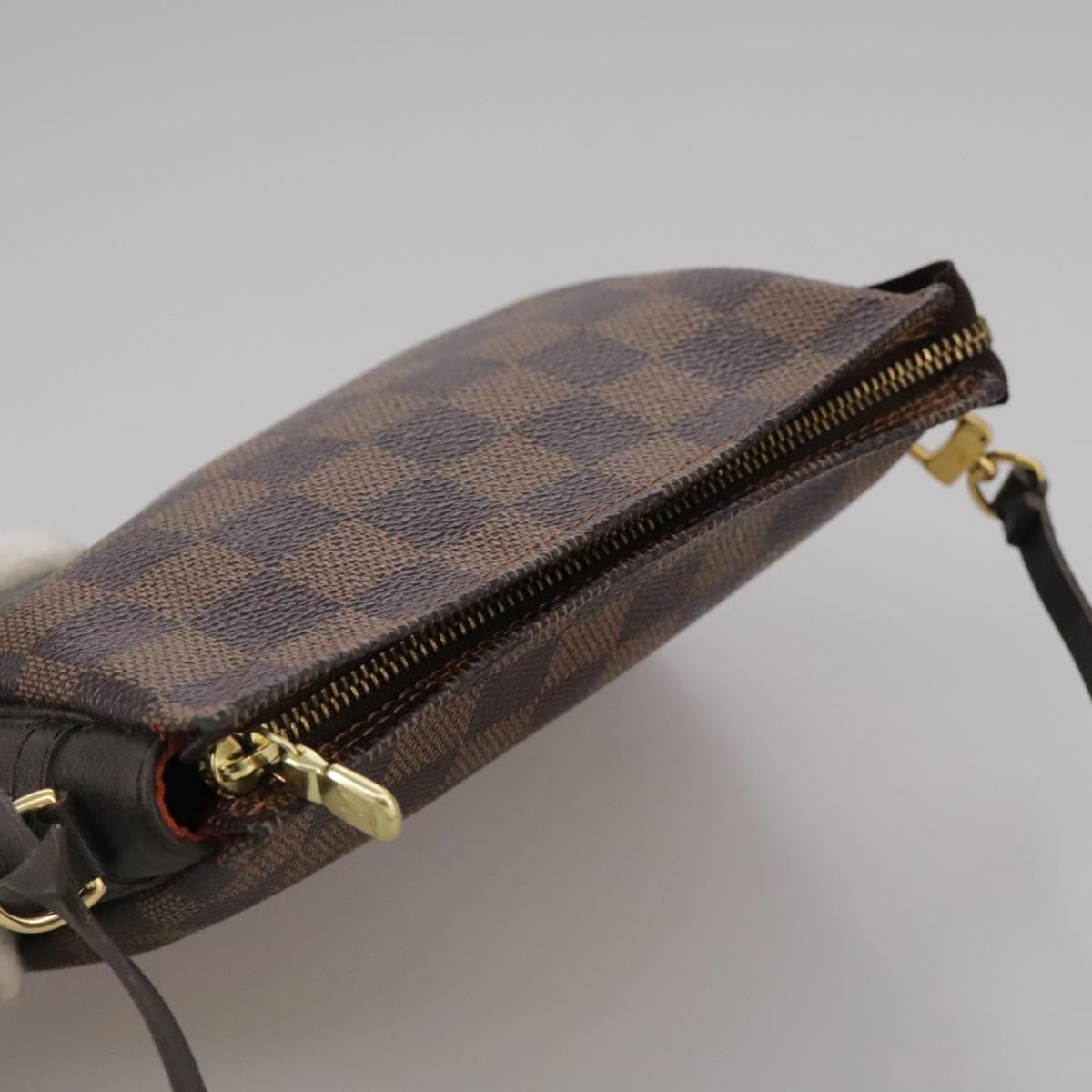 Louis Vuitton Trousse Makeup Brown Canvas Clutch Bag (Pre-Owned)