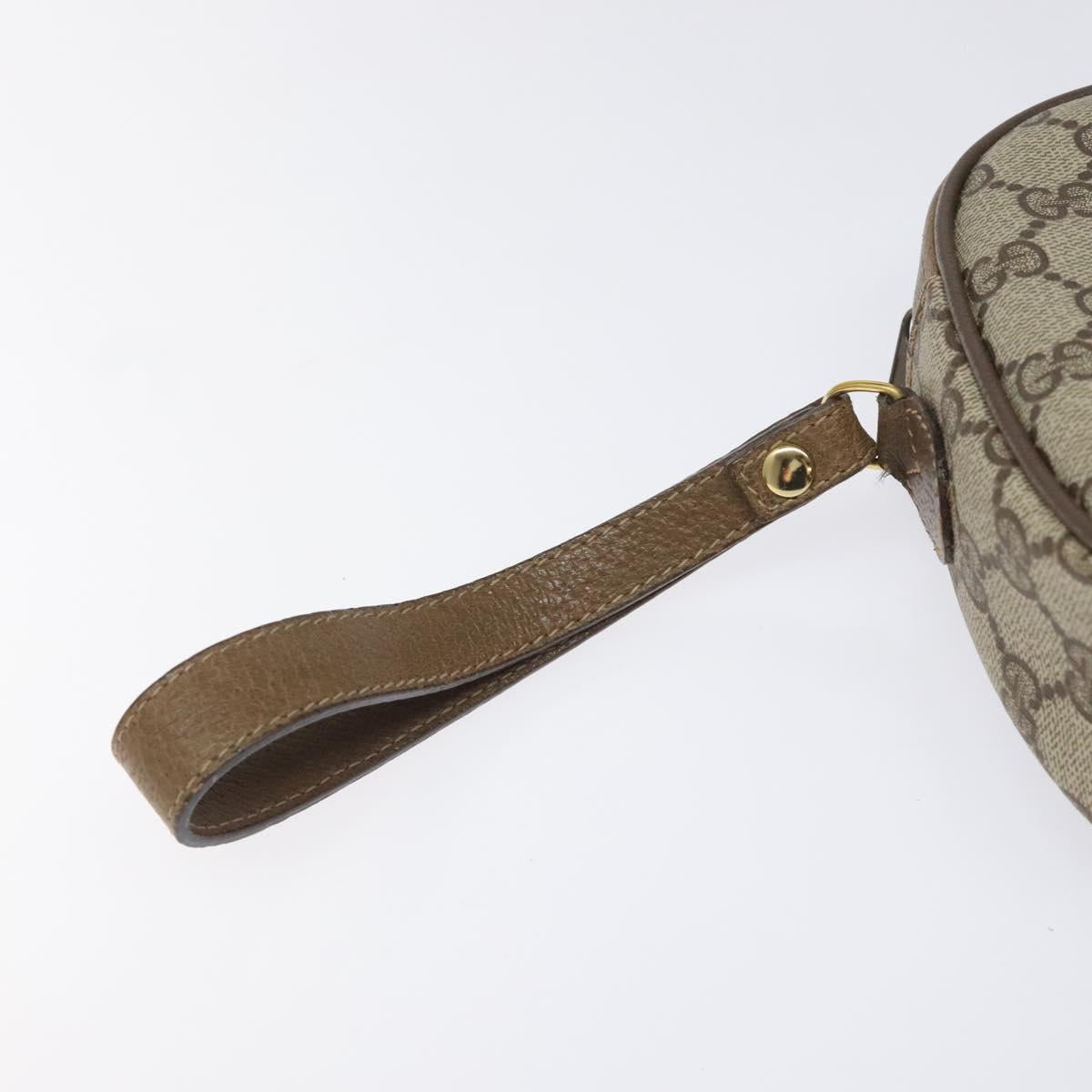 Gucci Ophidia Beige Canvas Clutch Bag (Pre-Owned)