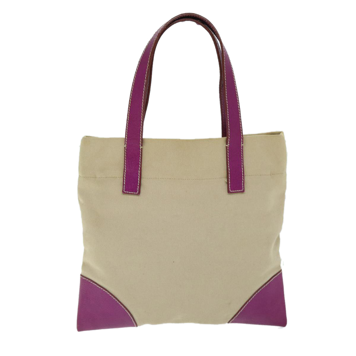 Prada Beige Canvas Tote Bag (Pre-Owned)