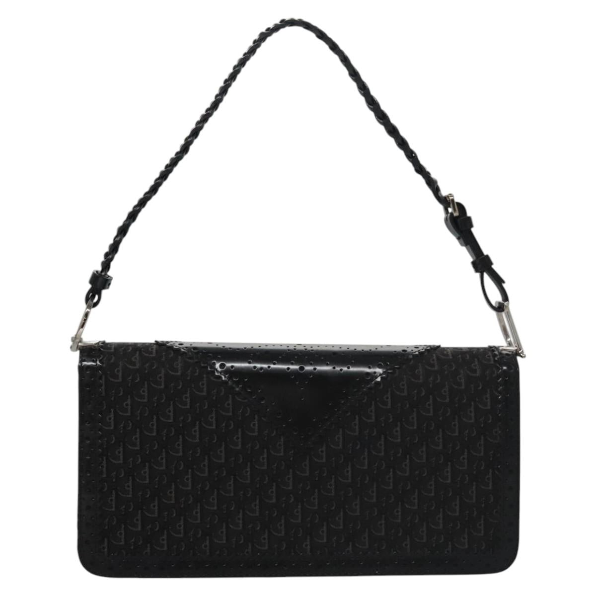 Dior Trotter Black Canvas Shoulder Bag (Pre-Owned)