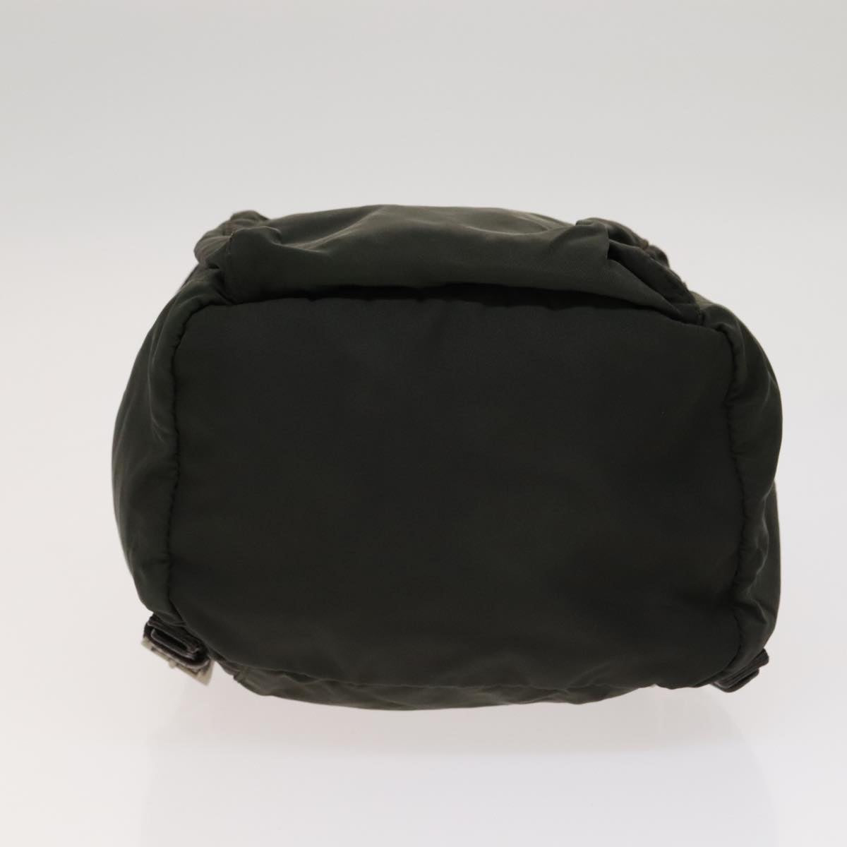 Prada Re-Nylon Khaki Canvas Backpack Bag (Pre-Owned)