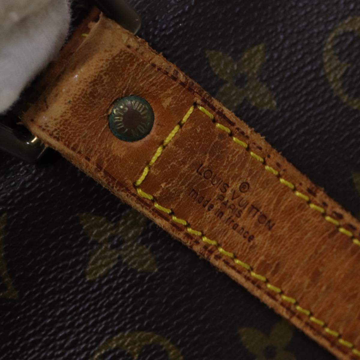 Louis Vuitton Keepall Bandouliere 55 Brown Canvas Travel Bag (Pre-Owned)