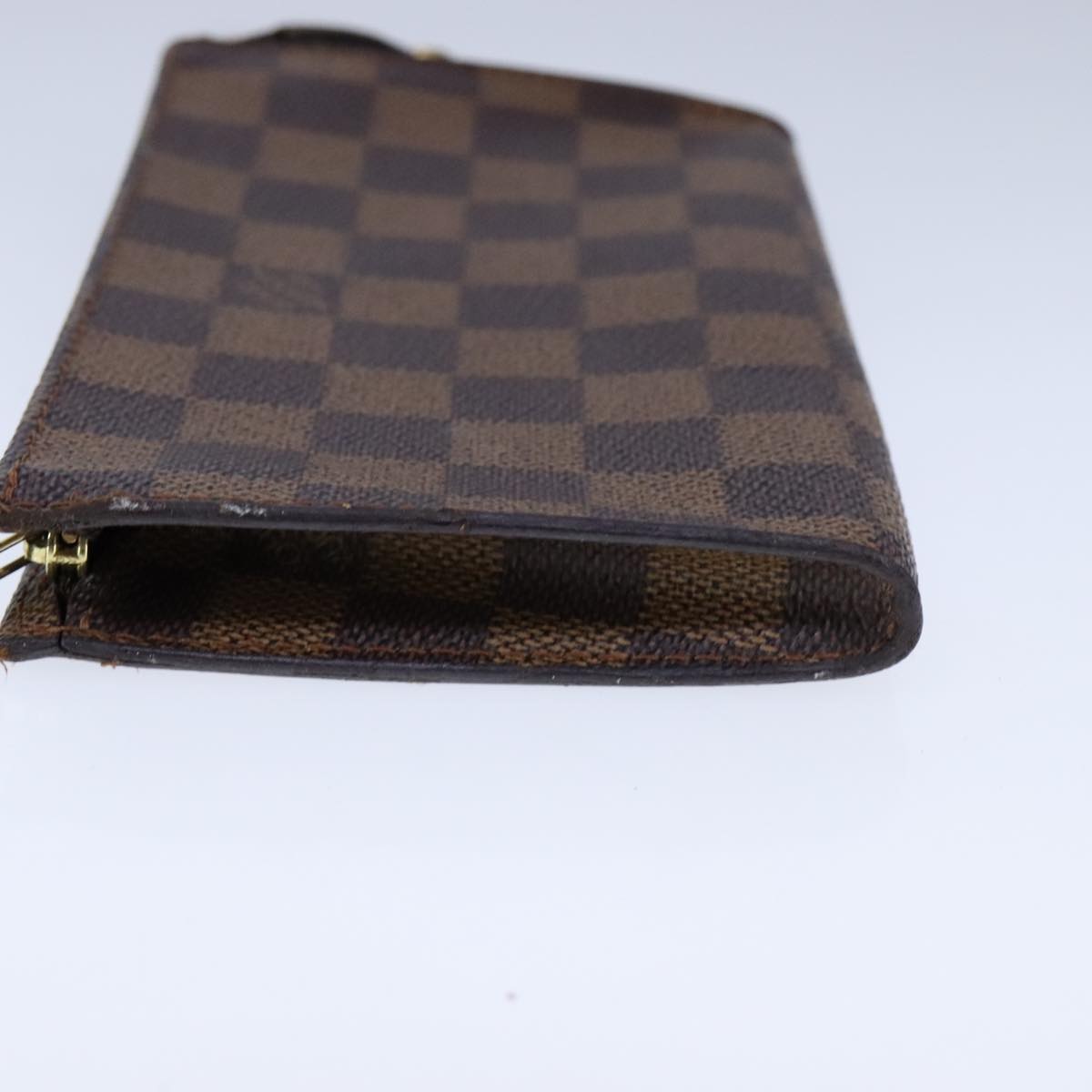 Louis Vuitton Pochette Accessoire Brown Canvas Clutch Bag (Pre-Owned)