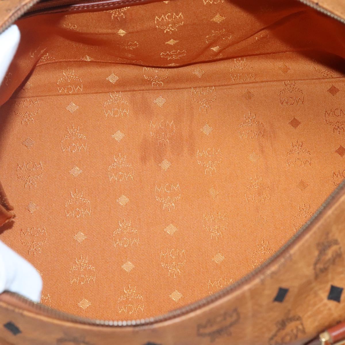 MCM Visetos Brown Canvas Travel Bag (Pre-Owned)