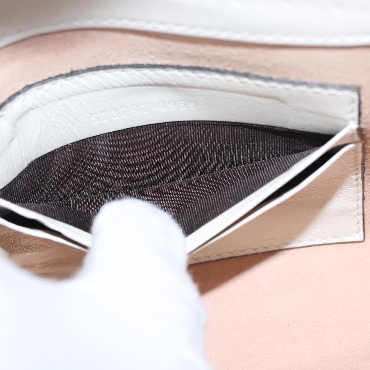 Gucci Rajah White Leather Shoulder Bag (Pre-Owned)