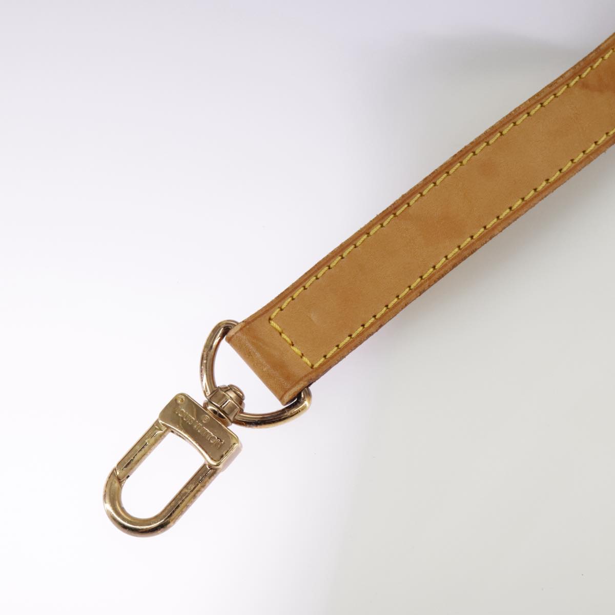 Louis Vuitton Shoulder Strap Beige Leather Bag Jewelry (Pre-Owned)
