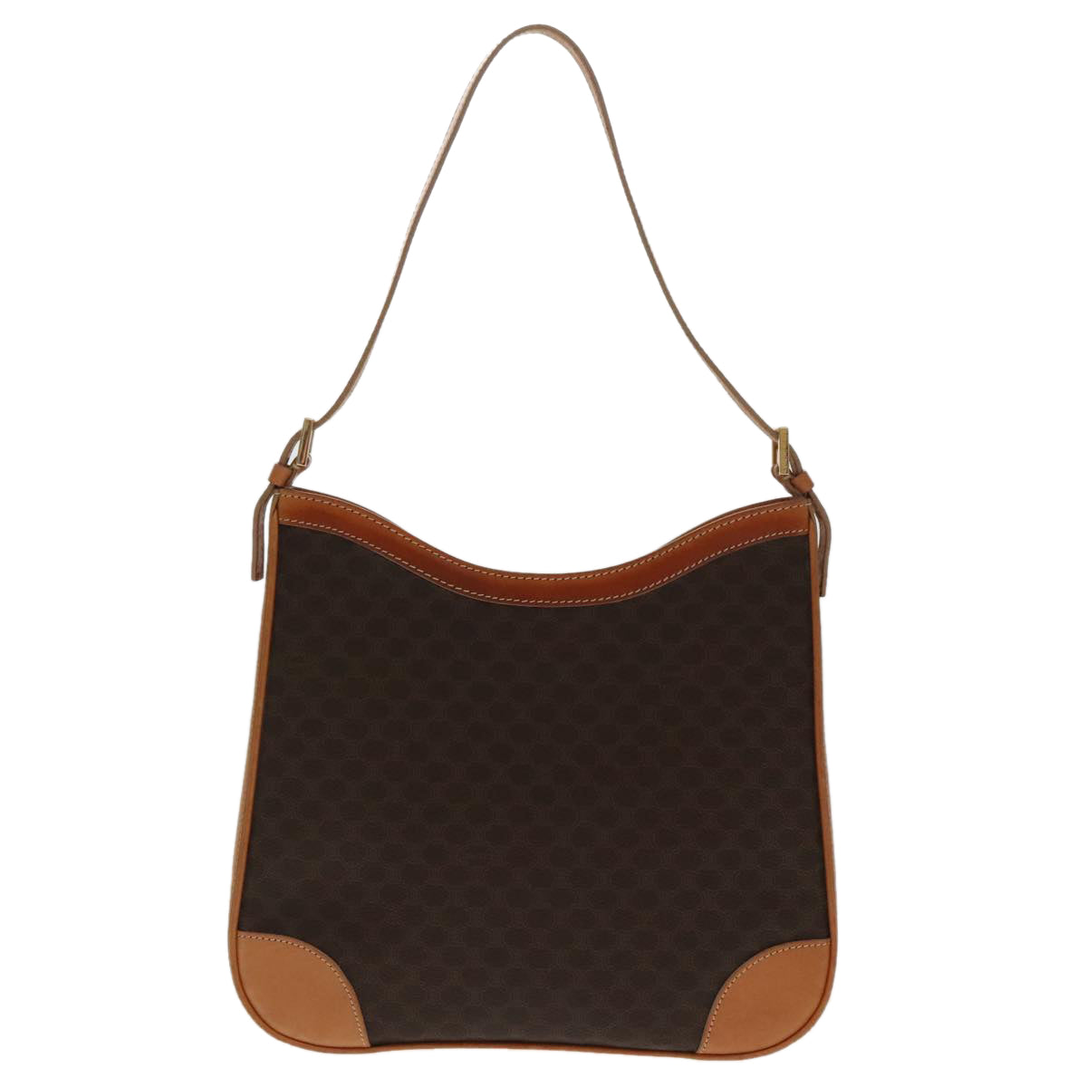 Céline Macadam Brown Canvas Shoulder Bag (Pre-Owned)