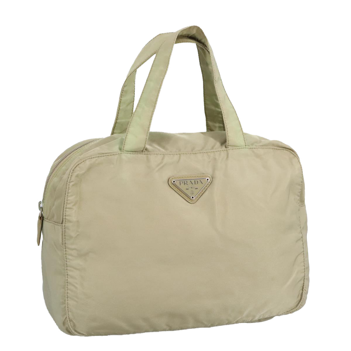 Prada Beige Synthetic Handbag (Pre-Owned)