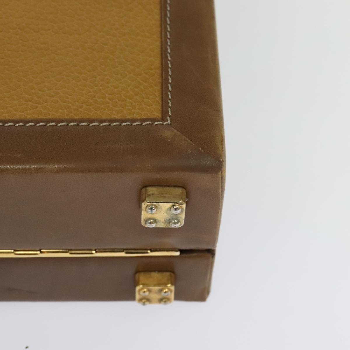 Loewe Anagram Beige Leather Briefcase Bag (Pre-Owned)