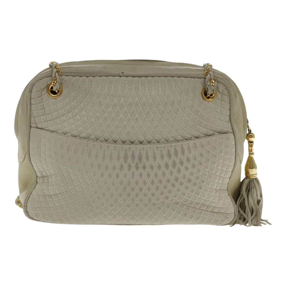 Bally Beige Leather Shoulder Bag (Pre-Owned)