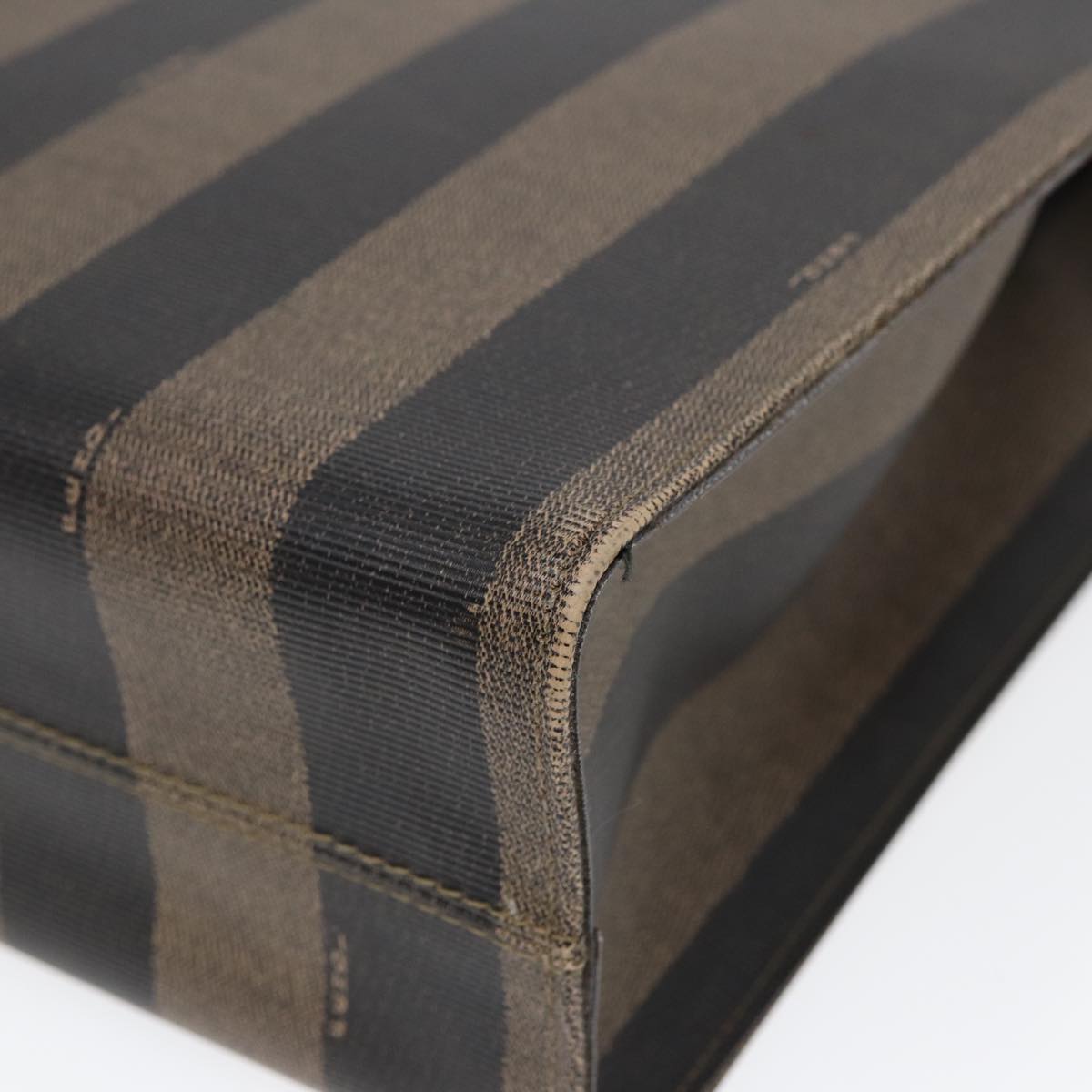 Fendi Pecan Brown Canvas Tote Bag (Pre-Owned)