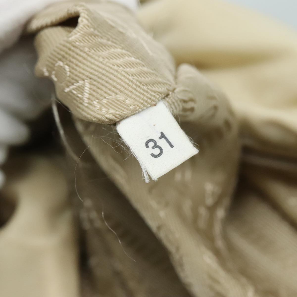 Prada Re-Nylon Beige Synthetic Tote Bag (Pre-Owned)