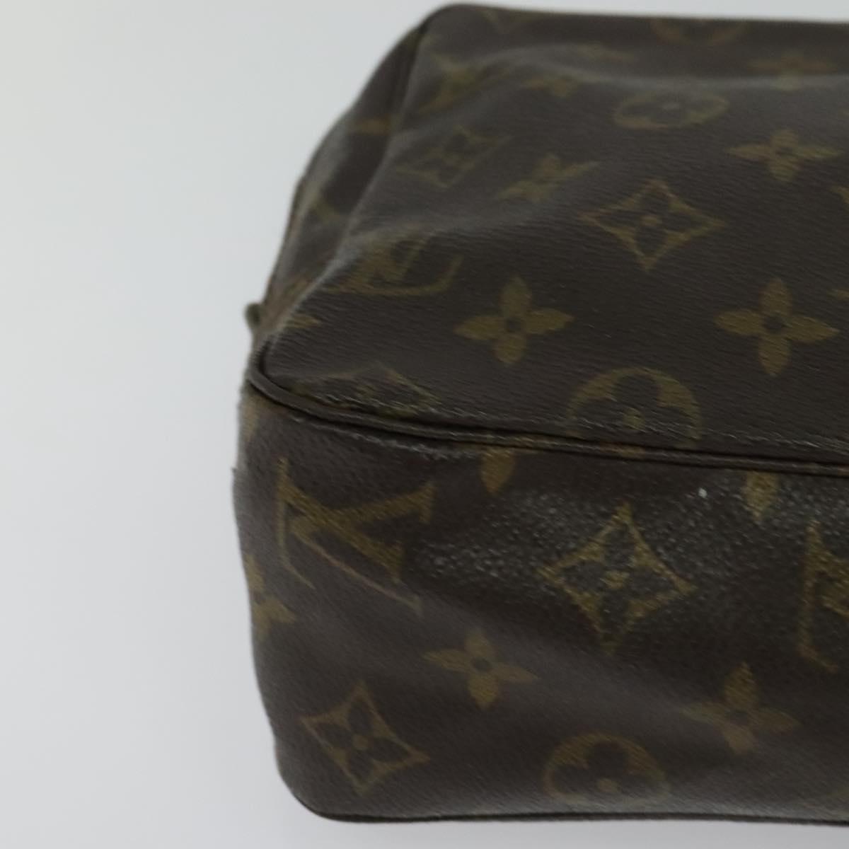 Louis Vuitton Trousse Toilette 28 Brown Canvas Clutch Bag (Pre-Owned)