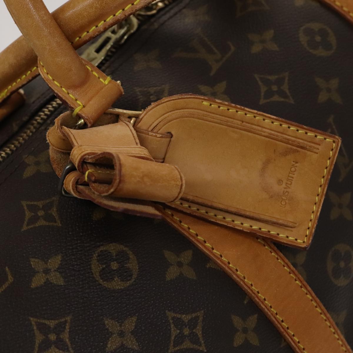 Louis Vuitton Keepall Bandoulière 60 Brown Canvas Travel Bag (Pre-Owned)