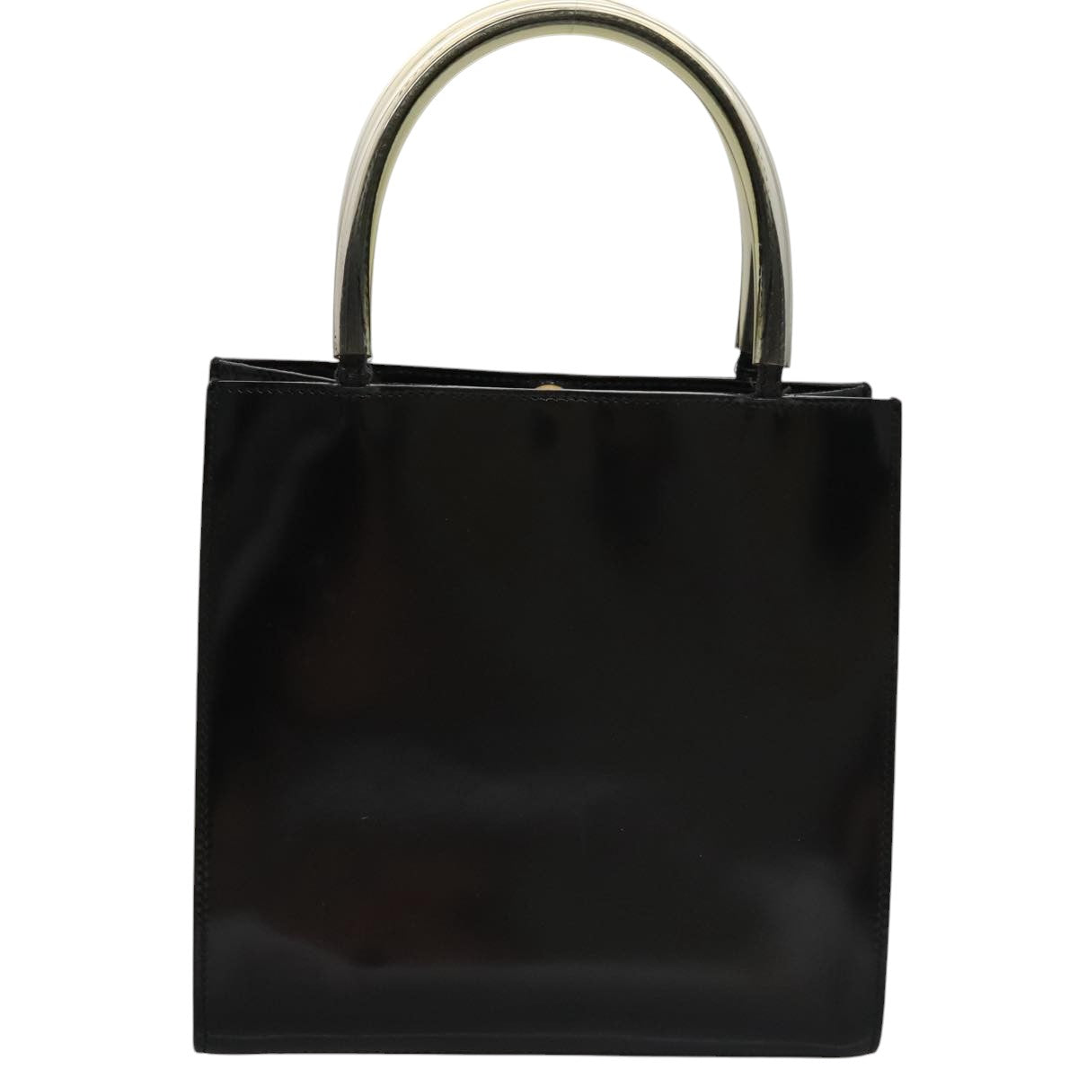 Salvatore Ferragamo Black Patent Leather Handbag (Pre-Owned)