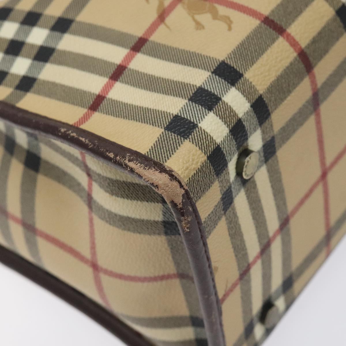 Burberry Nova Check Beige Canvas Tote Bag (Pre-Owned)