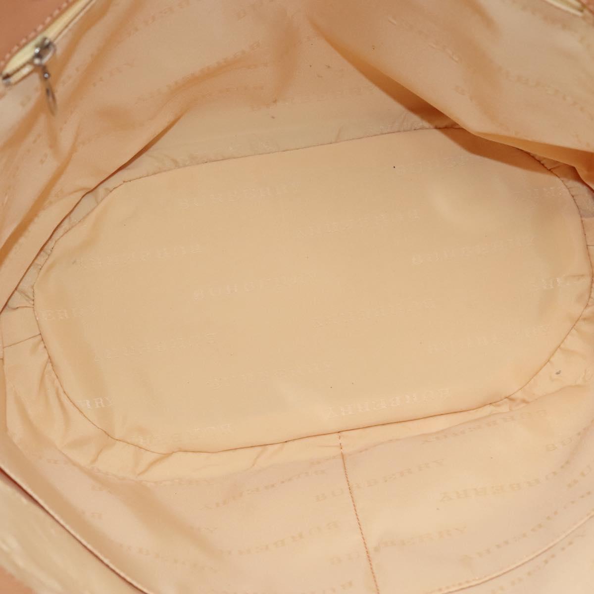 Burberry Nova Check White Canvas Tote Bag (Pre-Owned)