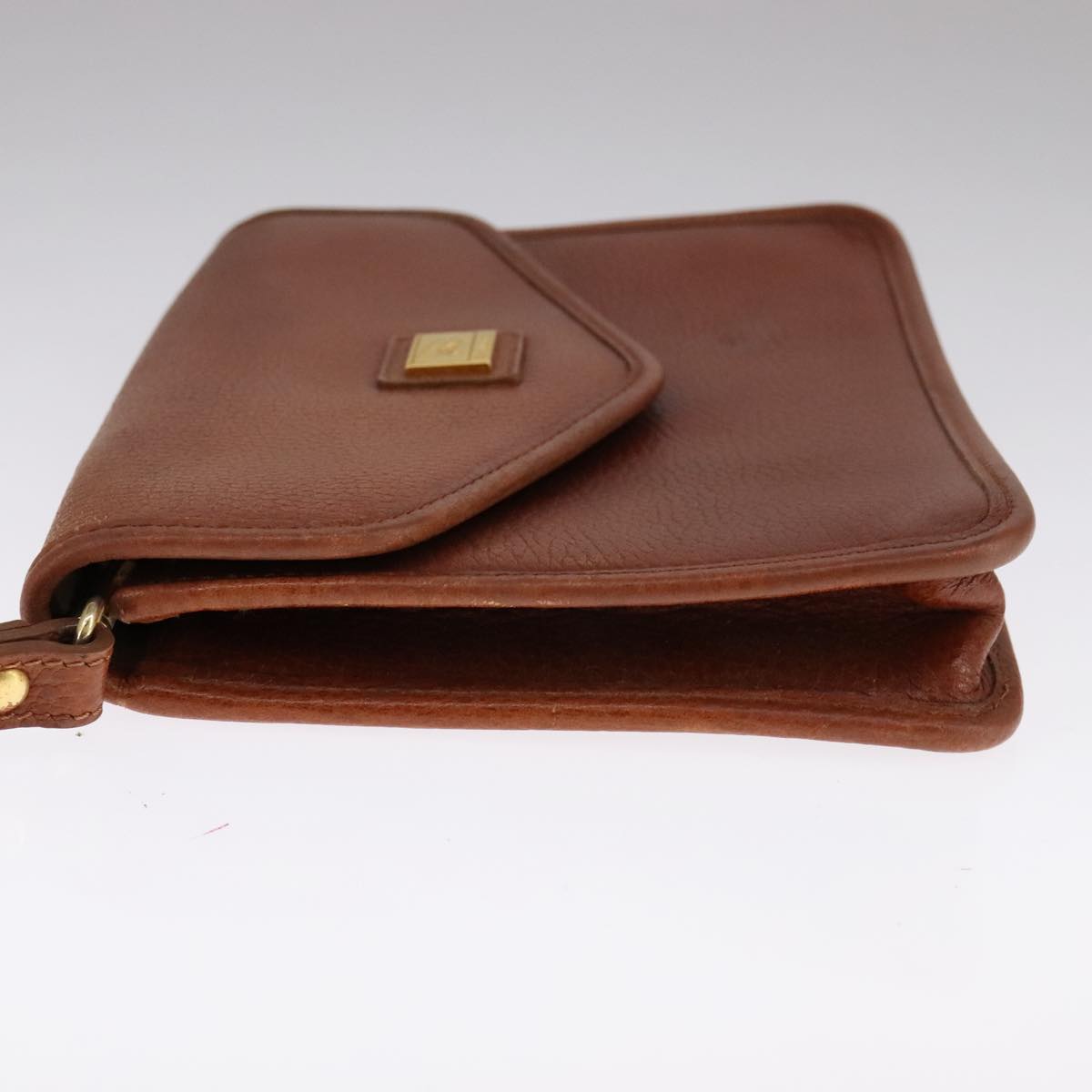 Burberry Brown Leather Clutch Bag (Pre-Owned)