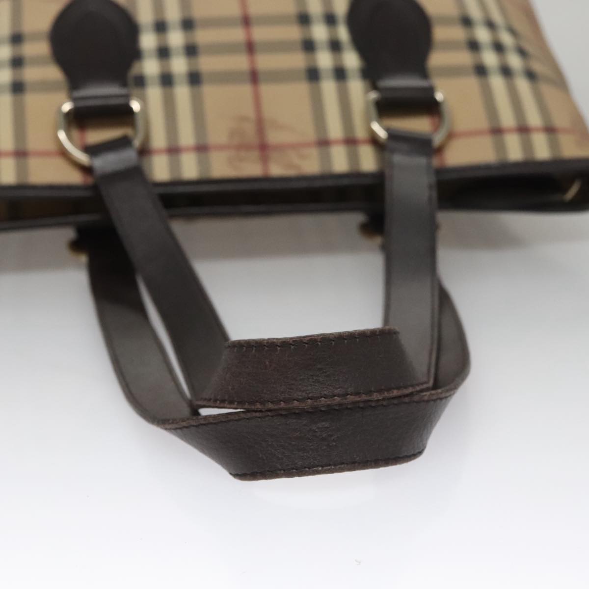 Burberry Nova Check Beige Canvas Tote Bag (Pre-Owned)
