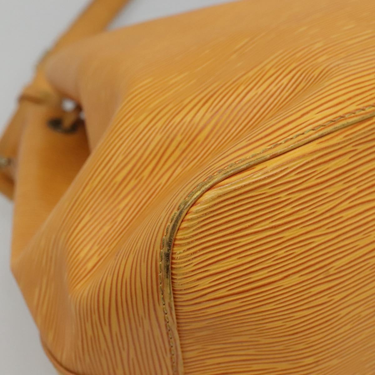 Louis Vuitton Petit Noé Yellow Leather Shoulder Bag (Pre-Owned)