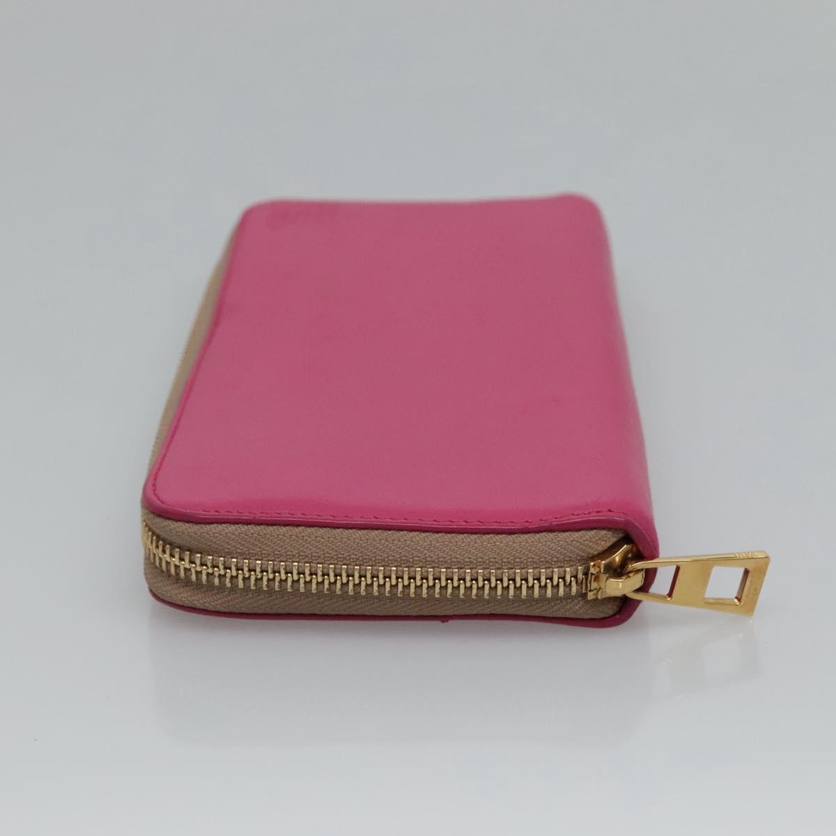 Loewe Anagram Pink Leather Wallet (Pre-Owned)